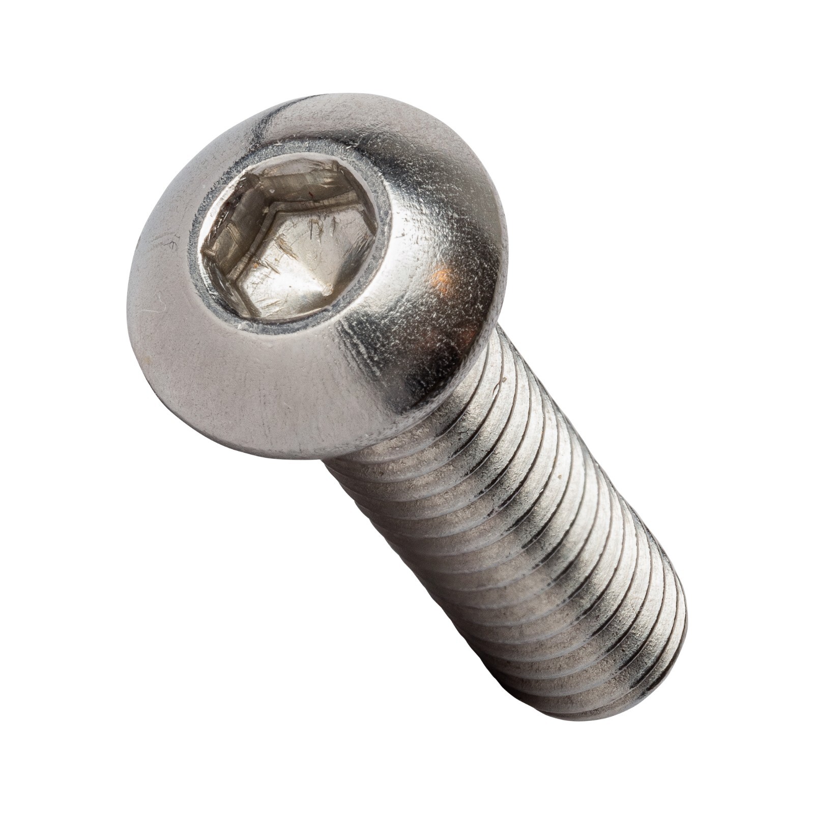1/4-20 Button Head Socket Cap Screws Fully Threaded Stainless Steel 18-8